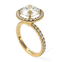 Round Cut Diamond Halo Engagement Ring - Charleigh No. 1 image 1