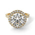 Round Cut Diamond Halo Engagement Ring - Charleigh No. 1