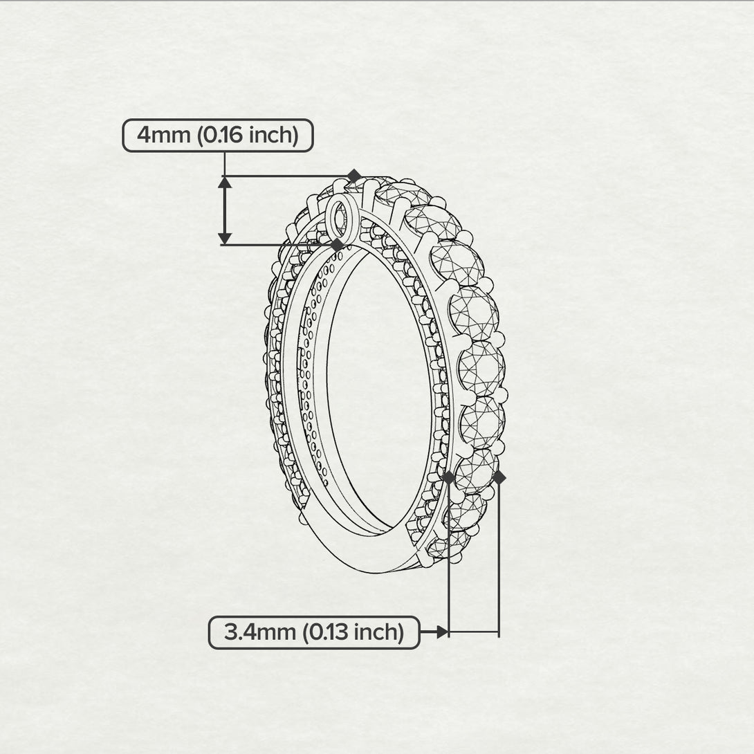 Sapphire Eternal Love Wedding Ring - Anaya No. 30