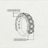 Ruby Blossoming Love Halo Wedding Band - Annalise No. 71