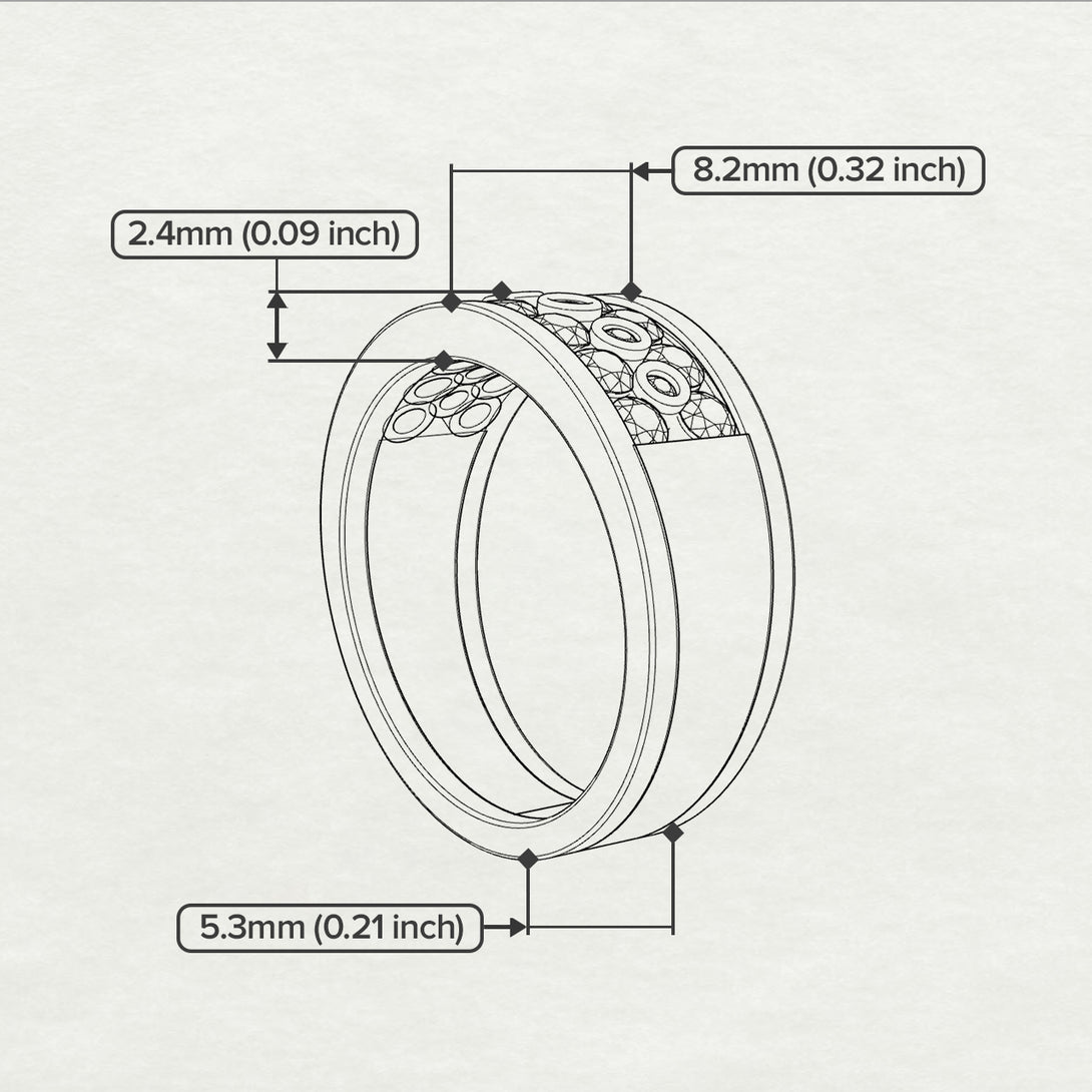 Ruby Eternal Harmony Wedding Ring - Carmen No. 55