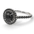 Double Halo Black Diamond Ring - Zoey No. 33 image 1