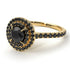 Double Halo Black Diamond Ring - Zoey No. 31 image 14