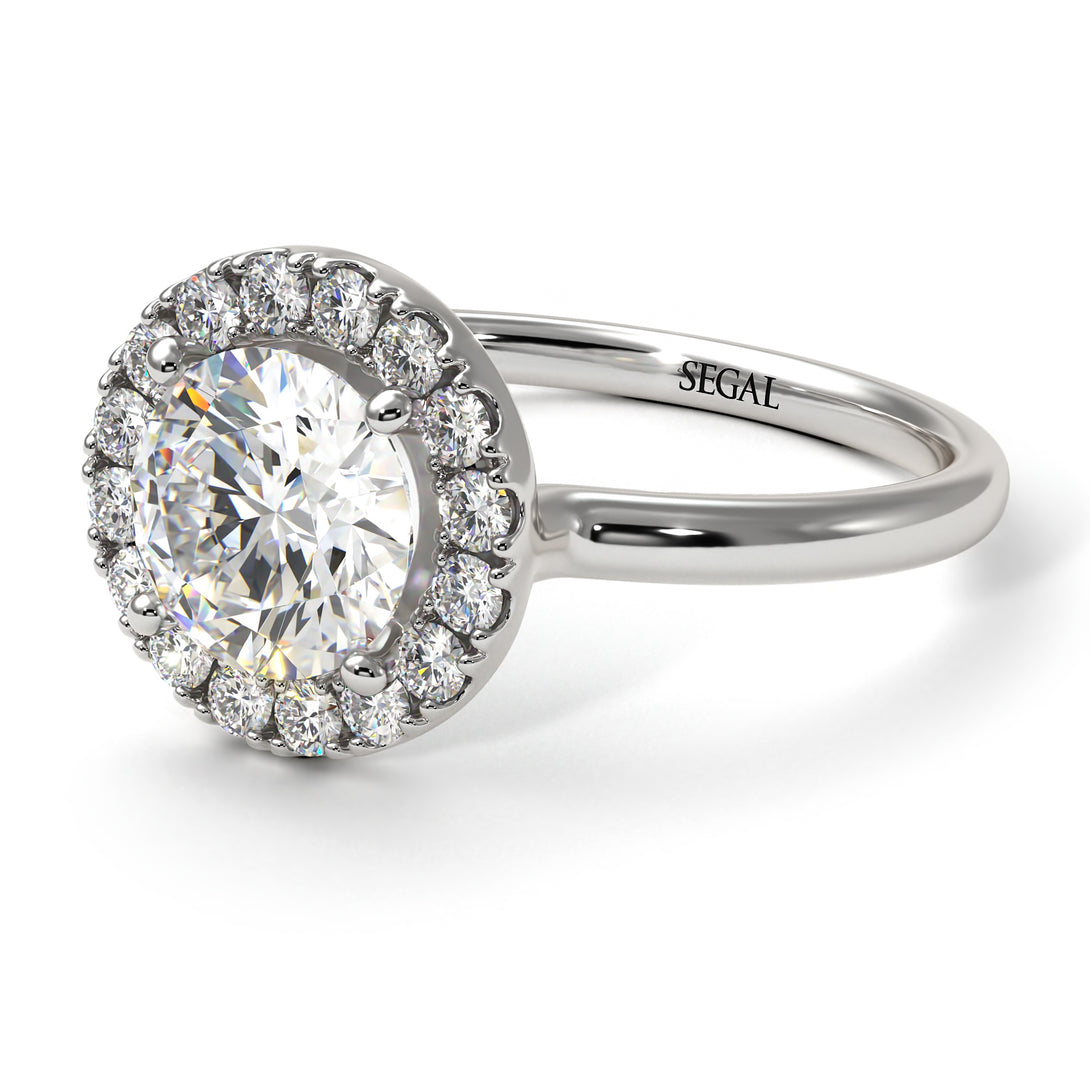 1ct Round Diamond Engagement Ring - Natalia No. 3