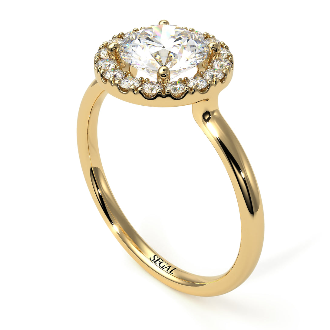 1ct Round Diamond Engagement Ring - Natalia No. 1