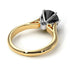 Two Tones 3ct Black Diamond Engagement Ring - June No. 80