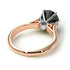 Two Tones 3ct Black Diamond Engagement Ring - June No. 81