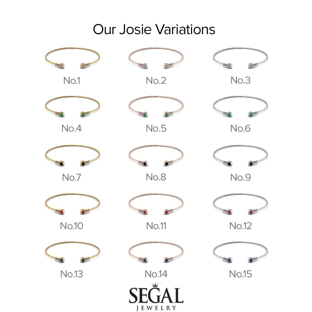 Geometric Bezel Diamond Bracelet - Josie No. 48