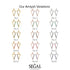 Triangle Black Diamond Stud Earrings - Amiyah No. 8