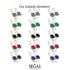 Halo Emerald Cut Ruby Earrings - Izabella No. 41 image 10