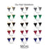 Triangle Black Diamond Earrings Stud - Kairi No. 7