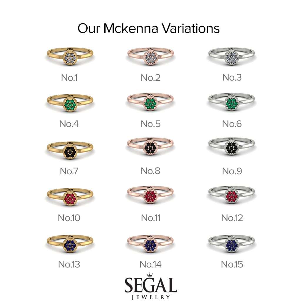 Minimalist Round Diamond Ring - Mckenna No. 2