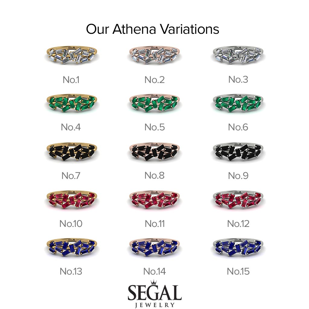Baguette Black Diamond Ring Mix - Athena No. 9
