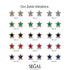 Star Halo Emerald Earrings - Zelda No. 36