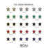 Star Halo Black Diamond Earrings - Zelda No. 69