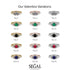 Classic Three Stone Ruby Engagement Ring - Valentina No. 40