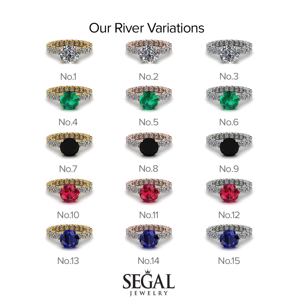 Fancy Diamond Engagement Ring - River No. 48