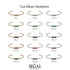 3 Stone Black Diamond Bracelet - Eileen No. 7
