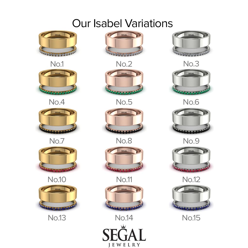 Golden Ratio Emerald Band - Isabel No. 5