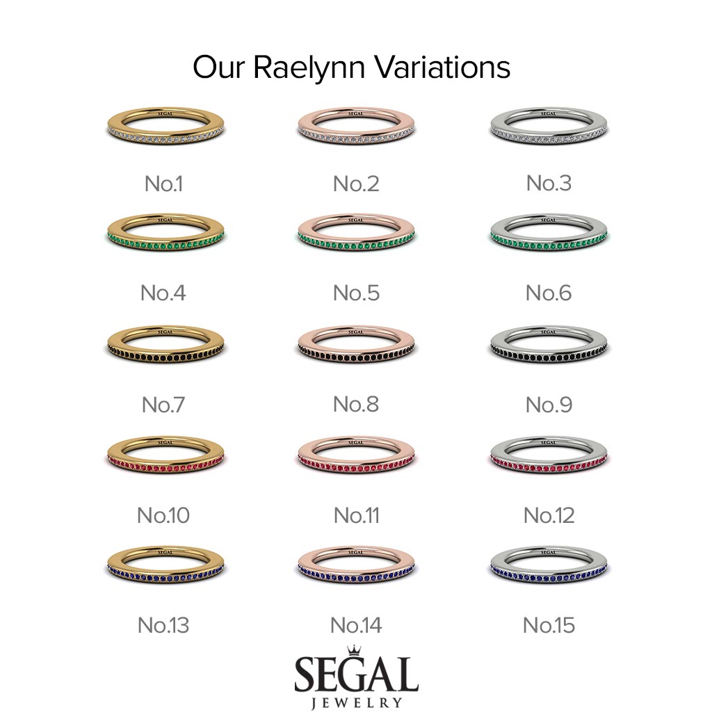 Eternity Diamond Micro Pave Channel Band - Raelynn No. 1