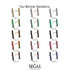 Geometrical Gold Bar Emerald Earrings - Bonnie No. 6
