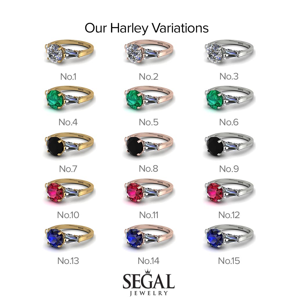 Glamorous Custom Black Diamond Ring - Harley No. 24