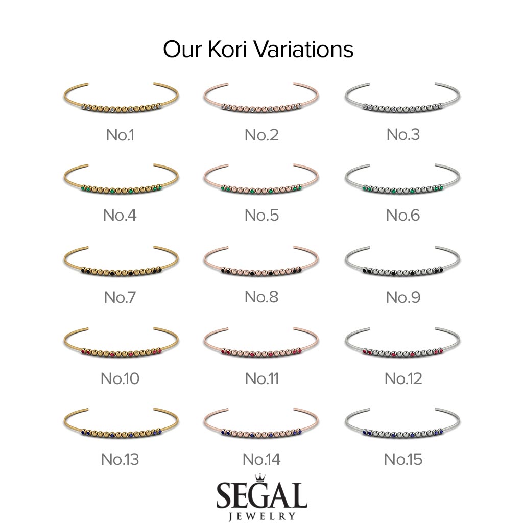 Geometric Black Diamond Bracelet - Kori No. 7