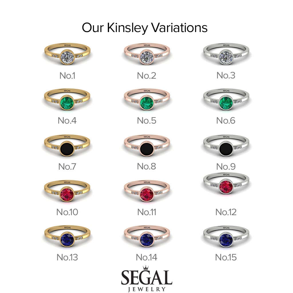 Bezel Minimalist Ruby Ring - Kinsley No. 26