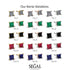 Princess Cut Stud Earrings - Kenia No. 1
