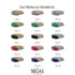 3 Stones Princess Sapphire Ring - Rebecca No. 45