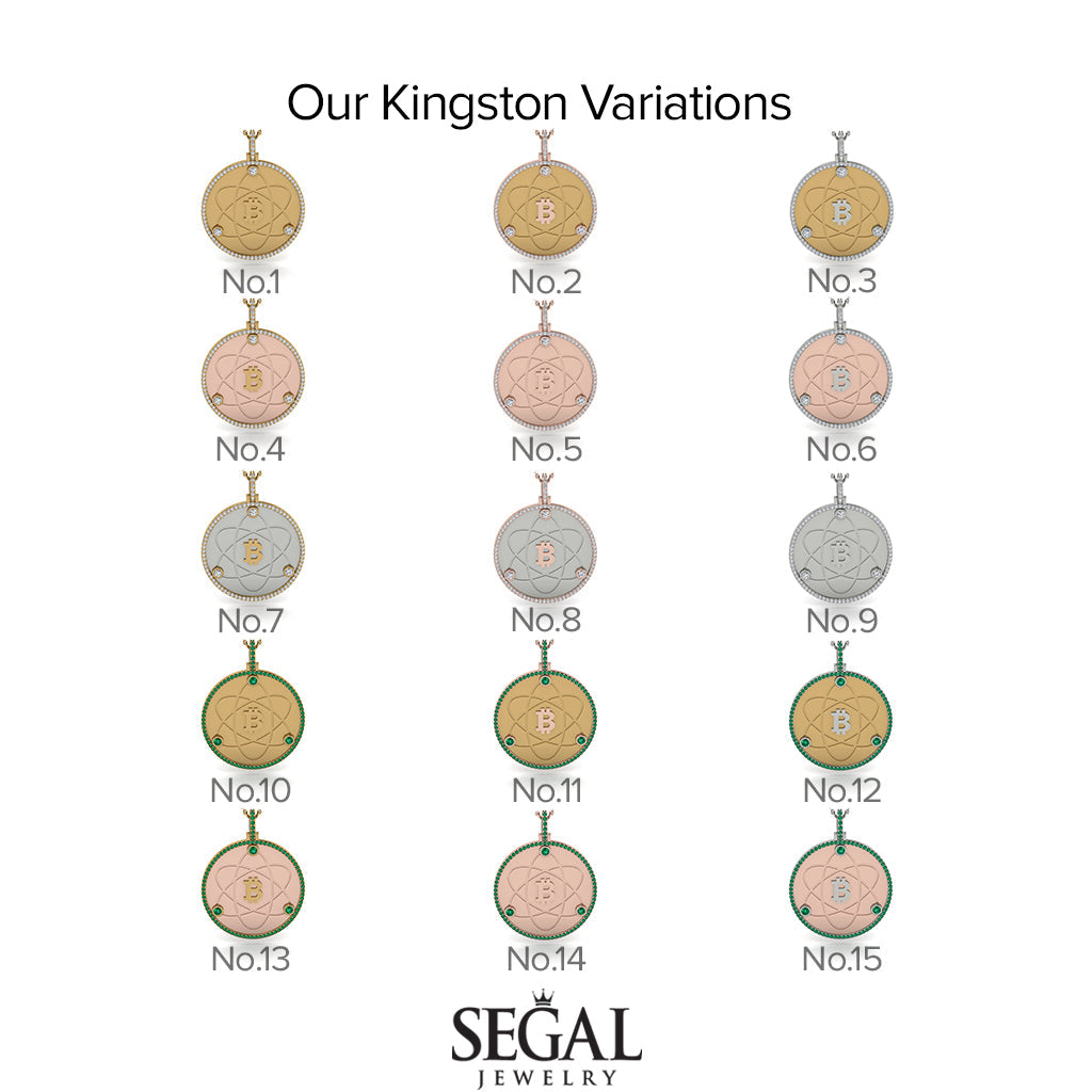 Bitcoin Sapphire Atom Necklace - Kingston No. 42