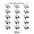 Ruby Dangle Earrings With Hidden Halo - Adaline No. 56