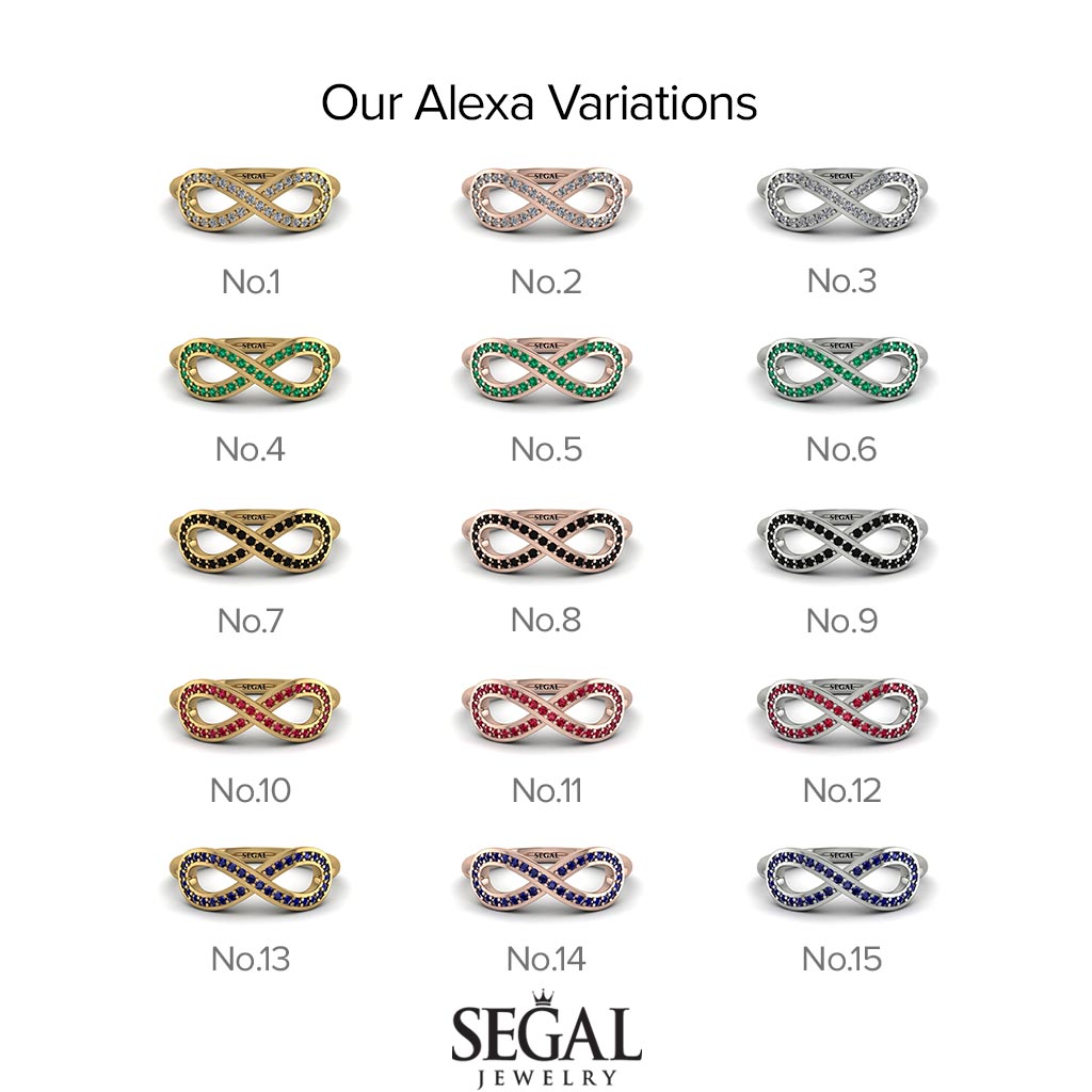 Infinity Emerald Ring - Alexa No. 5