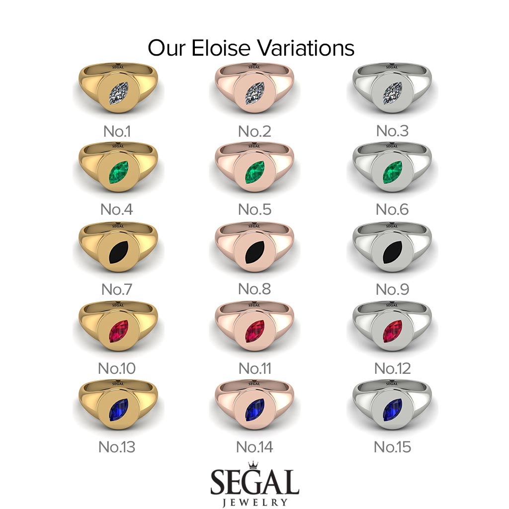 Signature Marquise Emerald Ring - Eloise No. 5