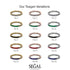 Emerald Cut Sapphire Milgrain Eternity Ring - Teagan No. 13