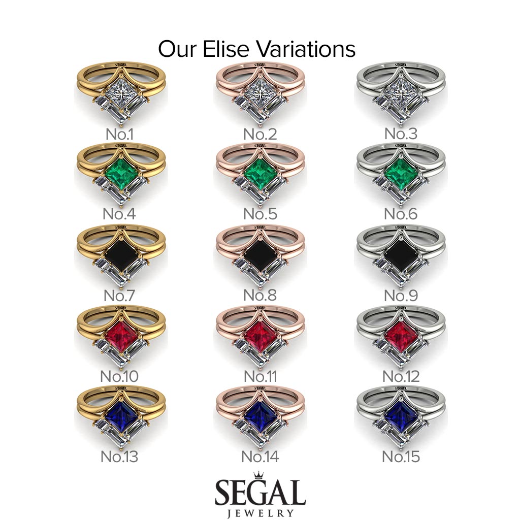 Stacking Princess Ruby Ring - Elise No. 71