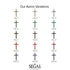 Minimalist Sapphire Cross Necklace - Aaron No. 14