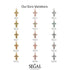 Unique Halo Cross Diamond Necklace - Ezra No. 3