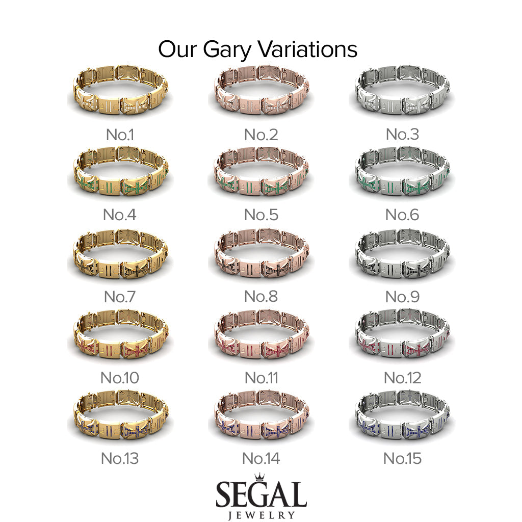 Unique Emerald Men Bracelet - Gary No. 5