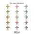 Equilateral Ruby Cross Necklace - Jayce No. 11