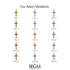 Ornamented Sapphire Cross Necklace - Adam No. 14