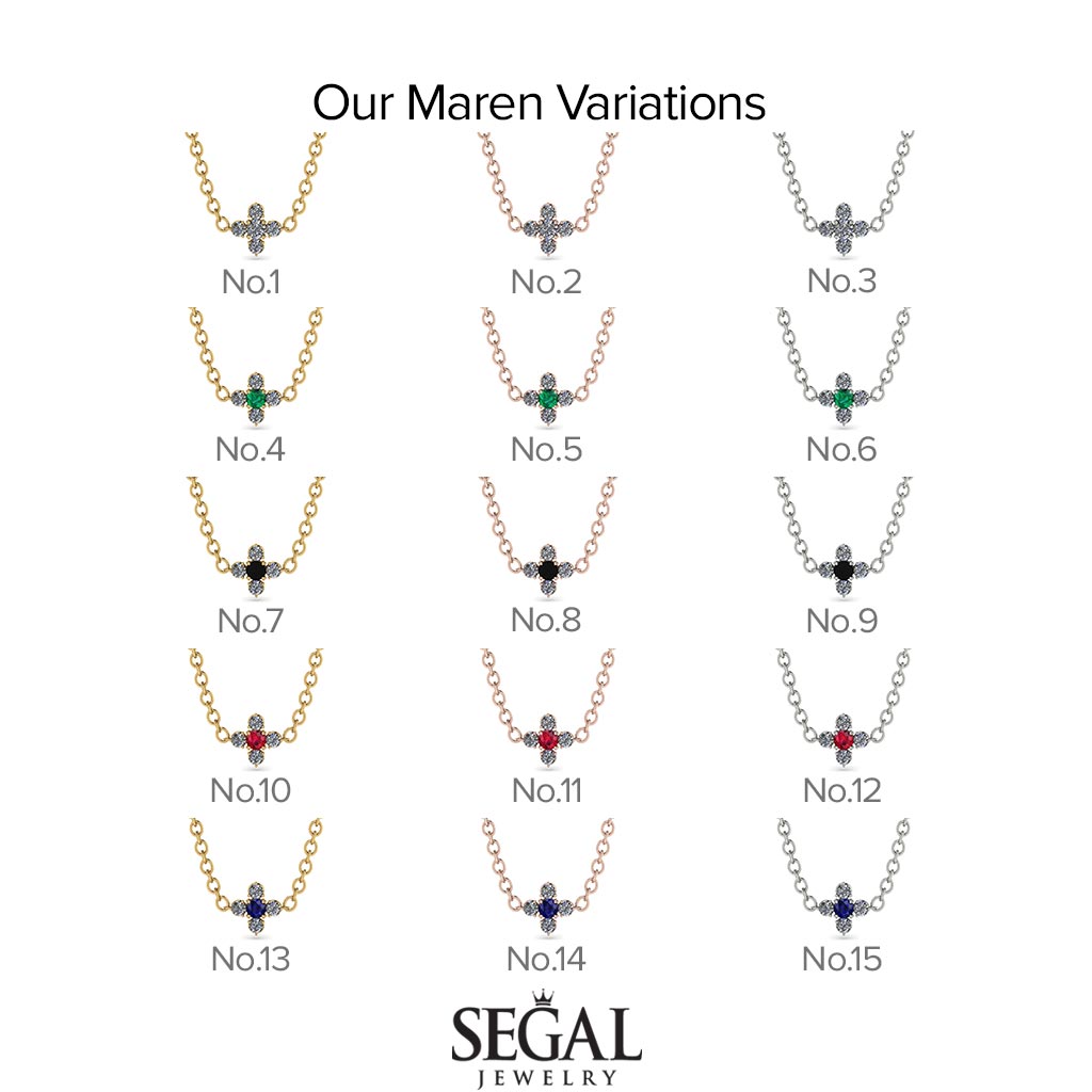 Compass Ruby Necklace - Maren No. 55