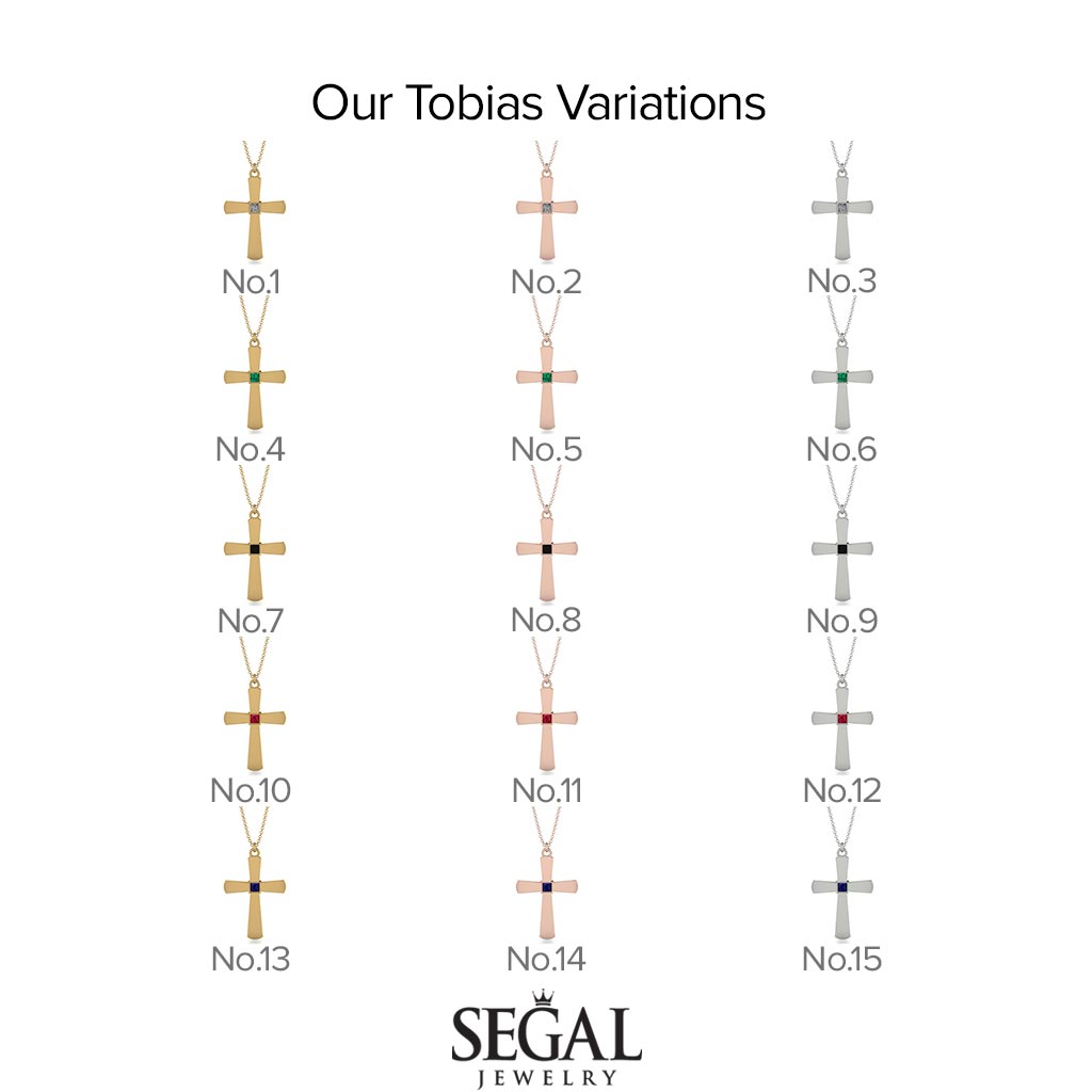Latin Diamond Cross Necklace - Tobias No. 1