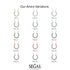 Horseshoe Black Diamond Necklace - Amira No. 8
