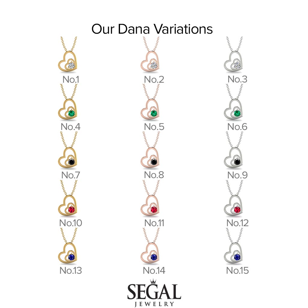 Two Hearts Diamond Necklace - Dana No. 2