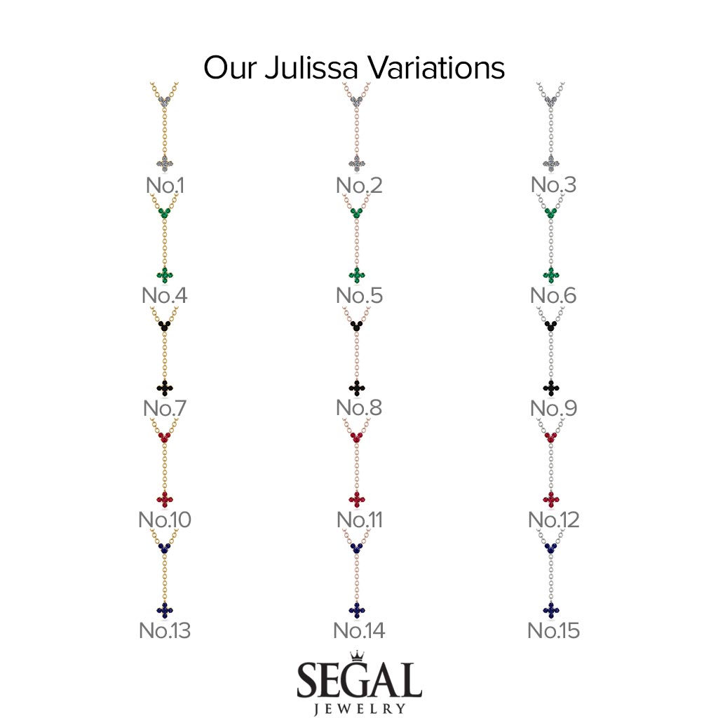 Tie Ruby Necklace Compass - Julissa No. 10