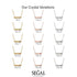 Black Diamond Gold Necklace Bar - Crystal No. 9