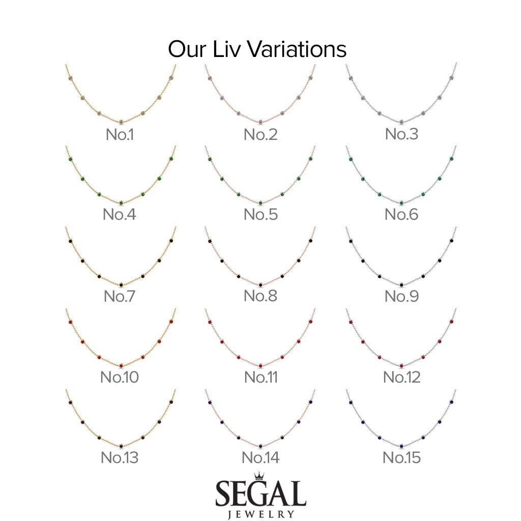 Minimalist Bezel Ruby Necklace - Liv No. 10