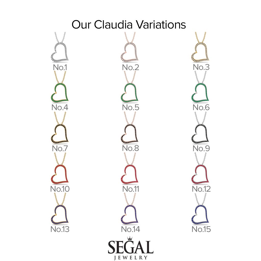 Ruby Heart Necklace - Claudia No. 11