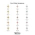 Minimalist Ruby Cross Necklace - Philip No. 10